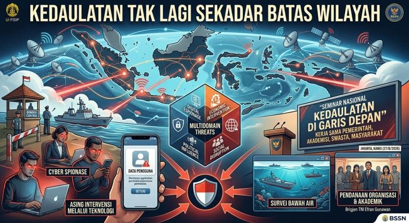Kedaulatan Bukan Sekadar Batas Wilayah, Pakar Soroti Ancaman Spionase dan Intervensi Asing